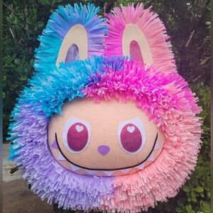 Labubu Monster Custom Mexican Piñata 🪅 Big Into Energy LUCK Rainbow